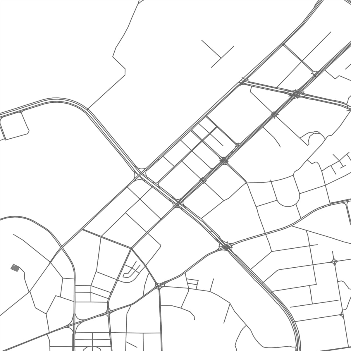 ROAD MAP OF YULIN, CHINA BY MAPBAKES