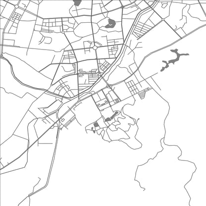 ROAD MAP OF YUNFU, CHINA BY MAPBAKES