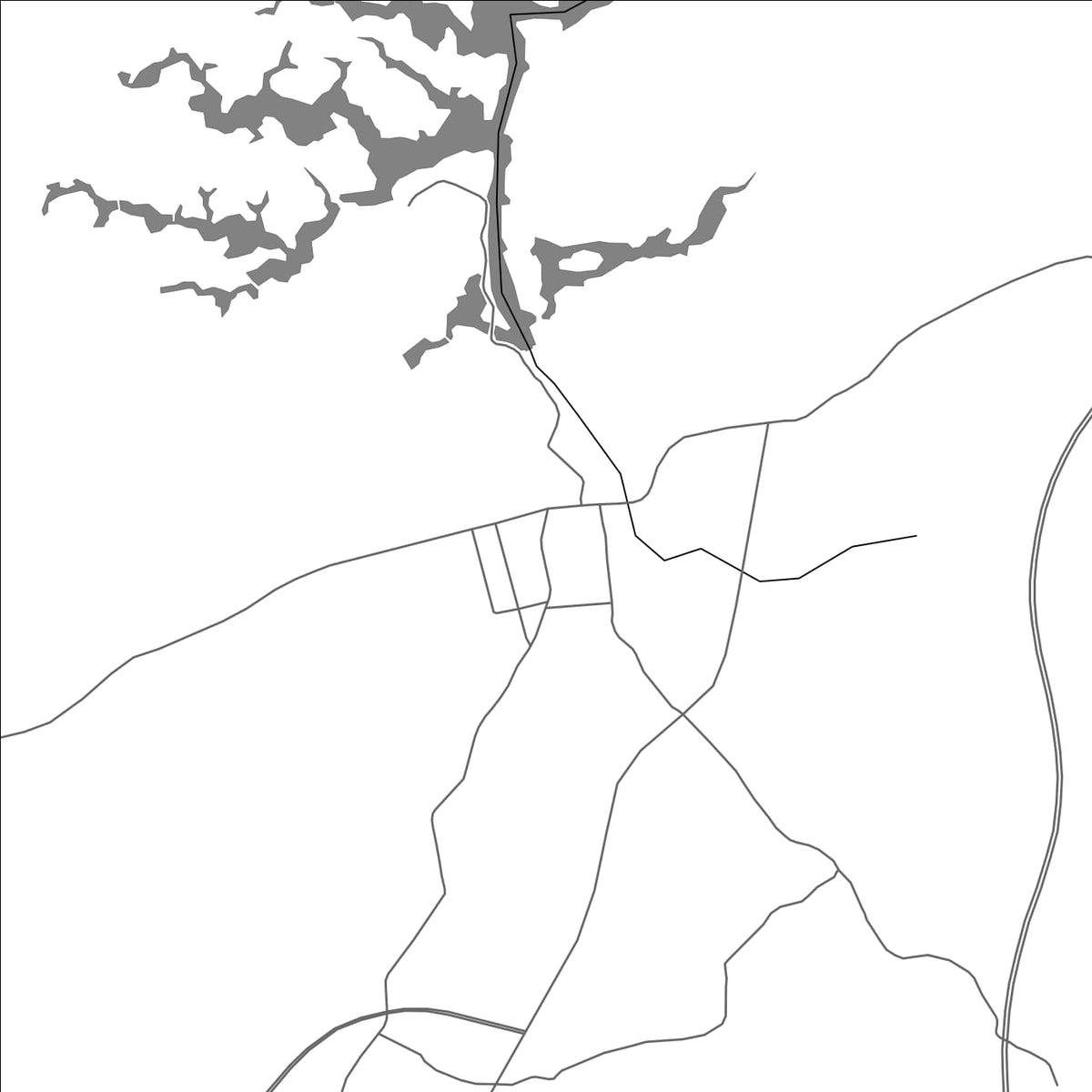 ROAD MAP OF ZHAKOU, CHINA BY MAPBAKES