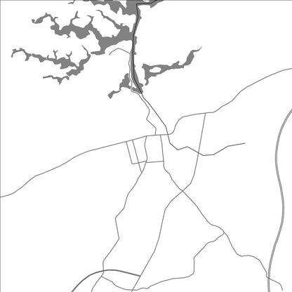 ROAD MAP OF ZHAKOU, CHINA BY MAPBAKES