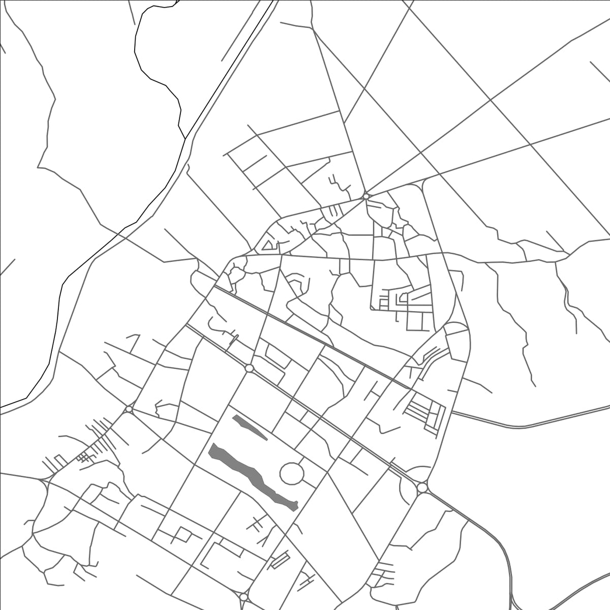 ROAD MAP OF ZHANGFENG, CHINA BY MAPBAKES