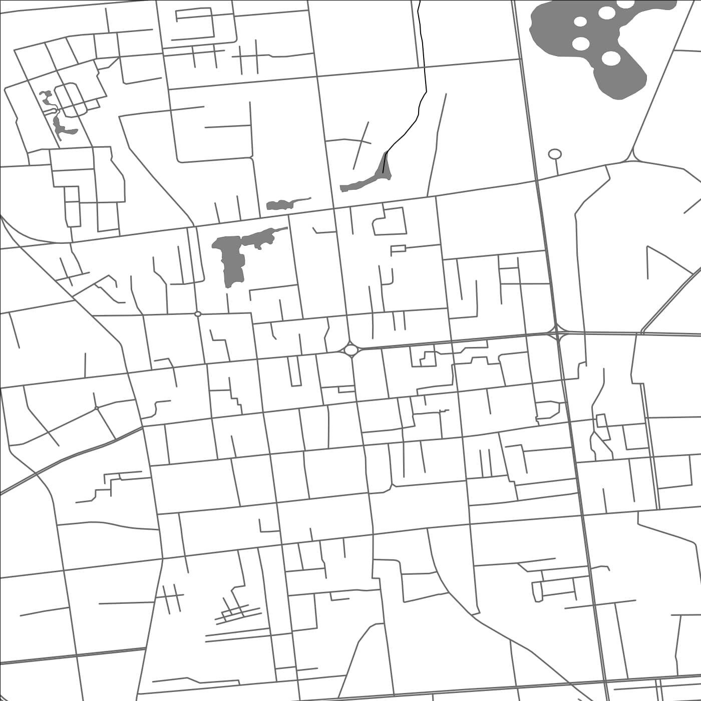 ROAD MAP OF ZHANGYE, CHINA BY MAPBAKES