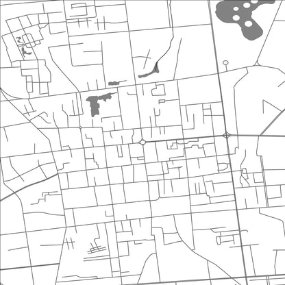 ROAD MAP OF ZHANGYE, CHINA BY MAPBAKES