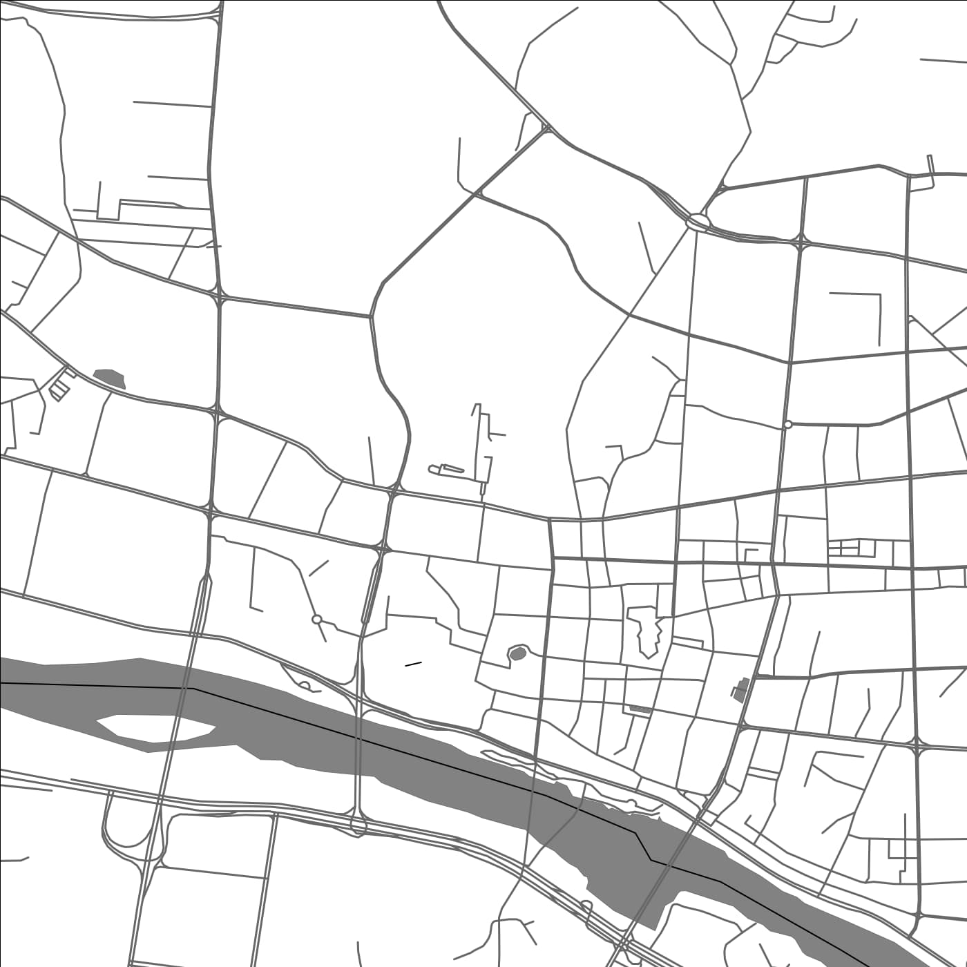 ROAD MAP OF ZHANGZHOU, CHINA BY MAPBAKES