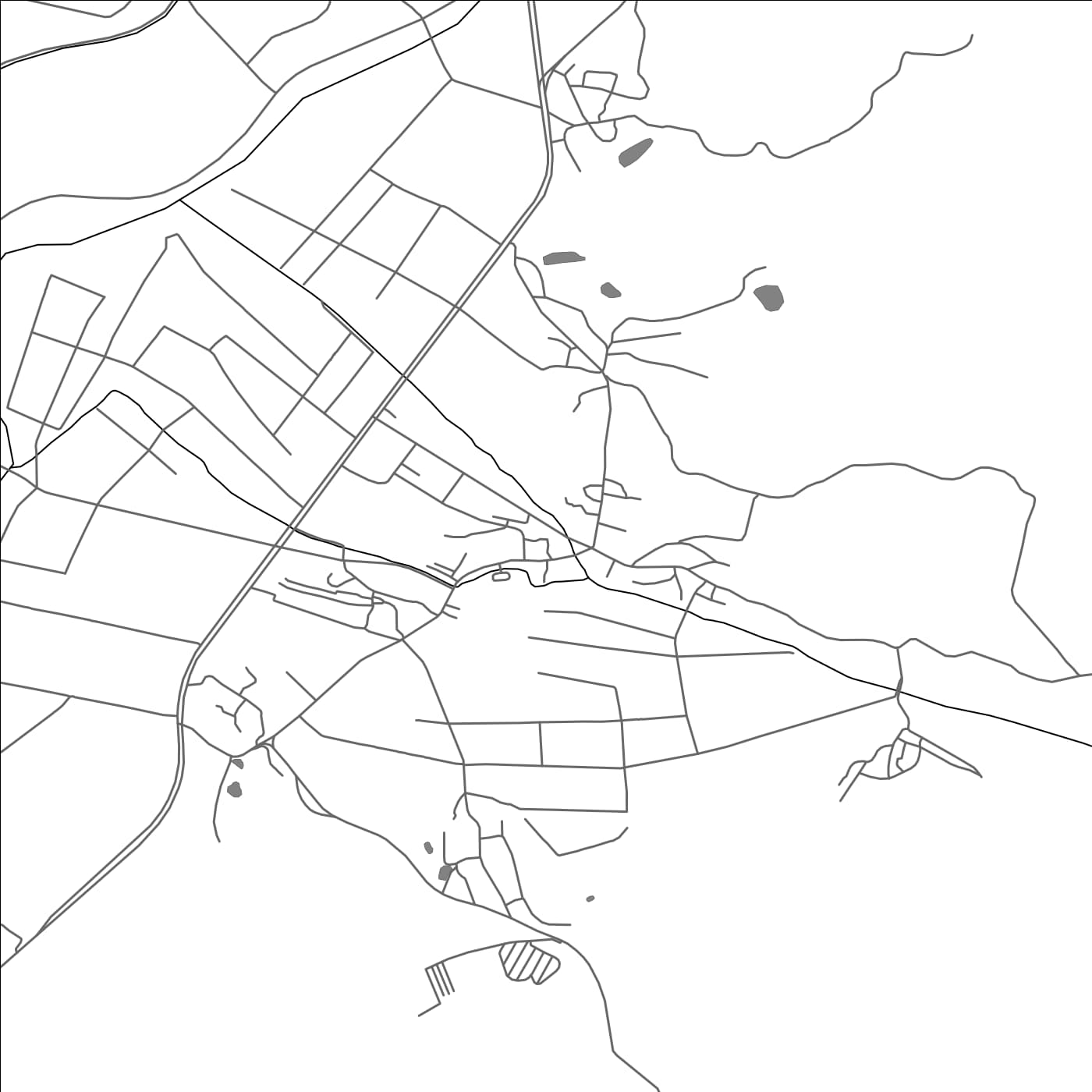 ROAD MAP OF ZHEFANG, CHINA BY MAPBAKES