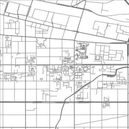 ROAD MAP OF ZHENGZHOU, CHINA BY MAPBAKES