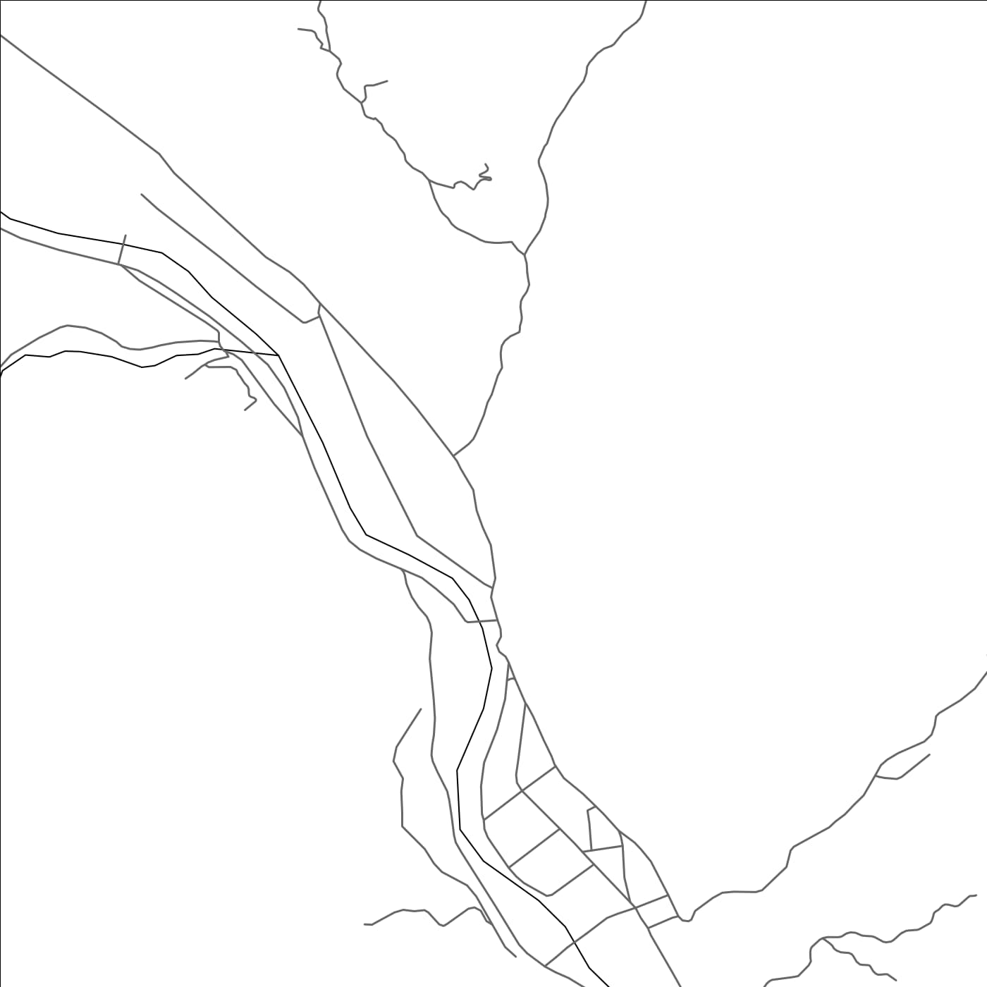 ROAD MAP OF ZHONGBA, CHINA BY MAPBAKES