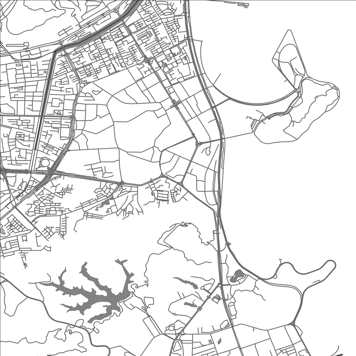 ROAD MAP OF ZHUHAI, CHINA BY MAPBAKES