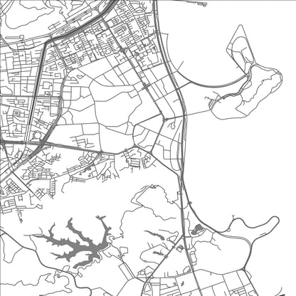 ROAD MAP OF ZHUHAI, CHINA BY MAPBAKES