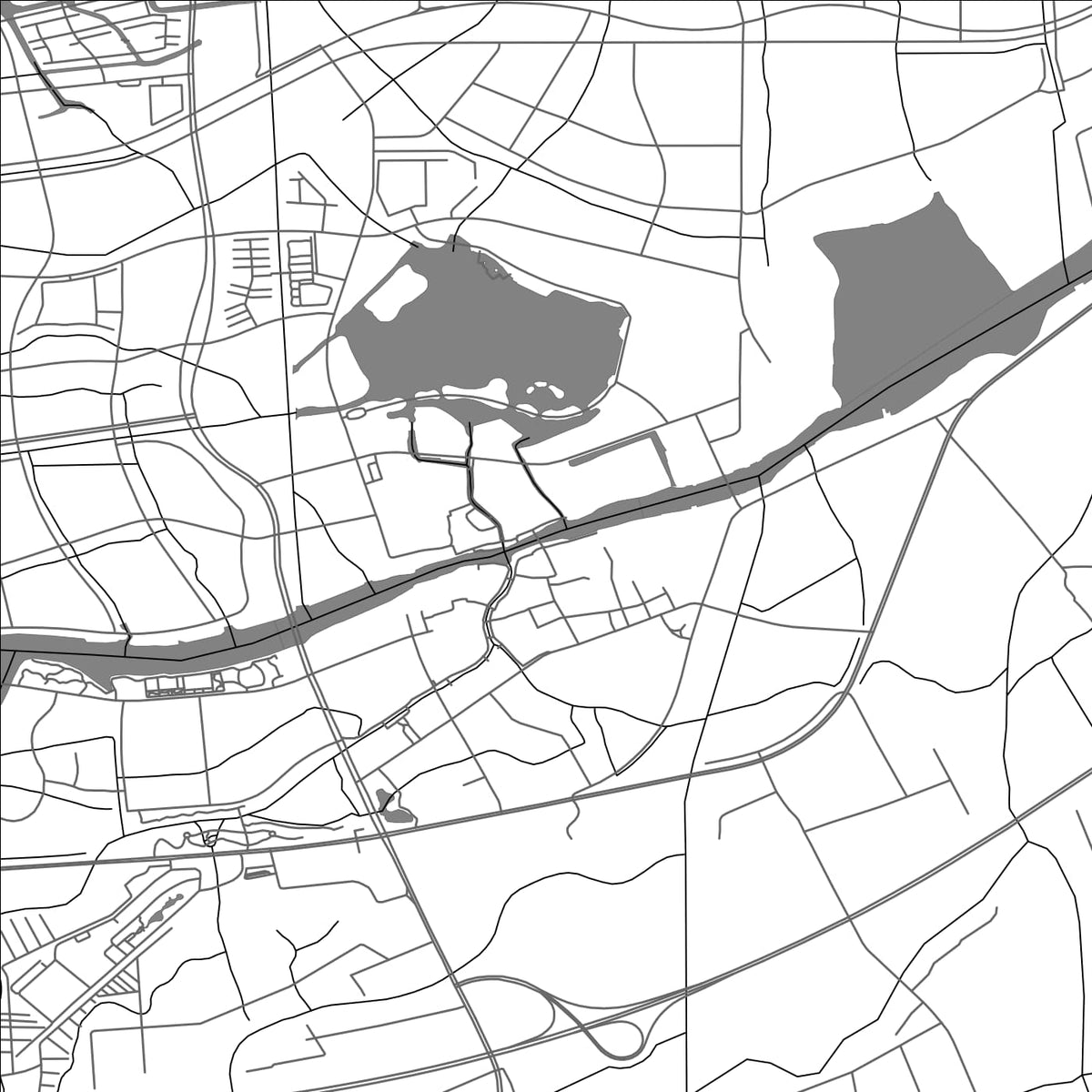 ROAD MAP OF ZHUJIAJIAO, CHINA BY MAPBAKES