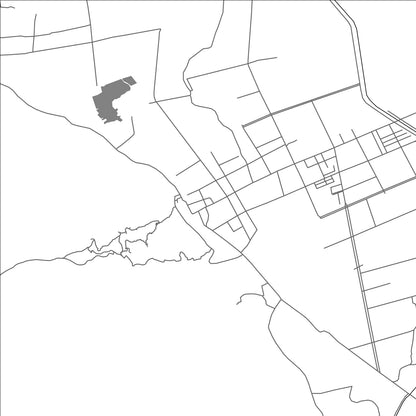ROAD MAP OF ZIBIHU, CHINA BY MAPBAKES