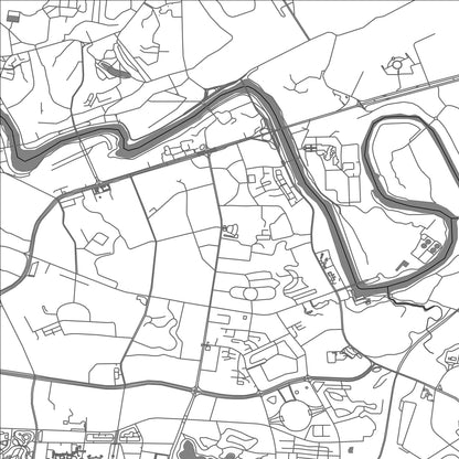 ROAD MAP OF ZIGONG, CHINA BY MAPBAKES