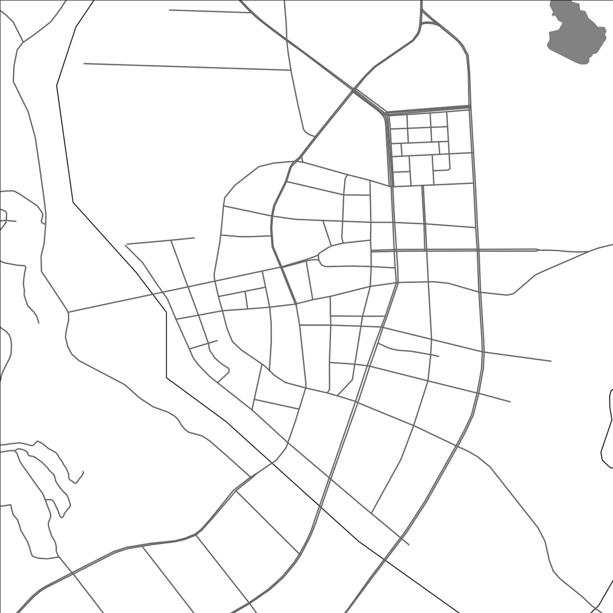 ROAD MAP OF ZITONG, CHINA BY MAPBAKES