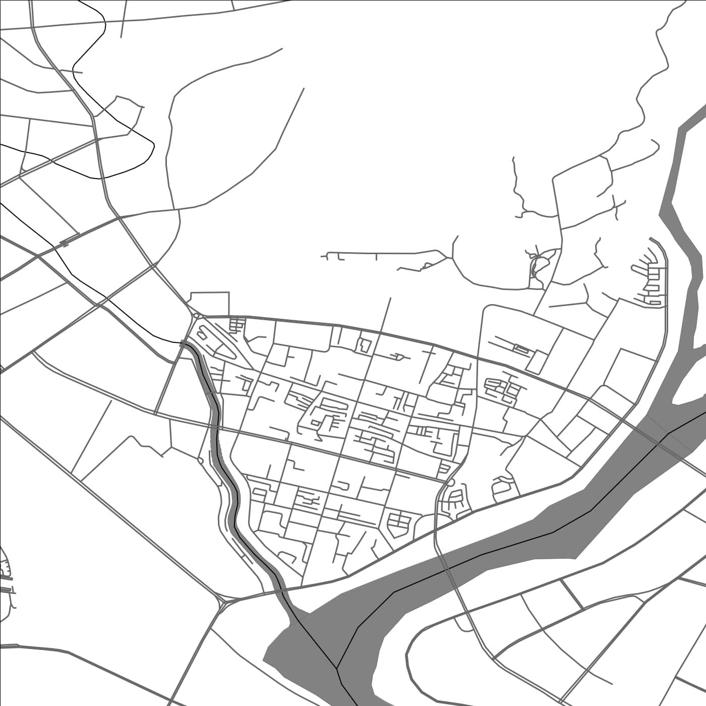 ROAD MAP OF ZIYANG, CHINA BY MAPBAKES