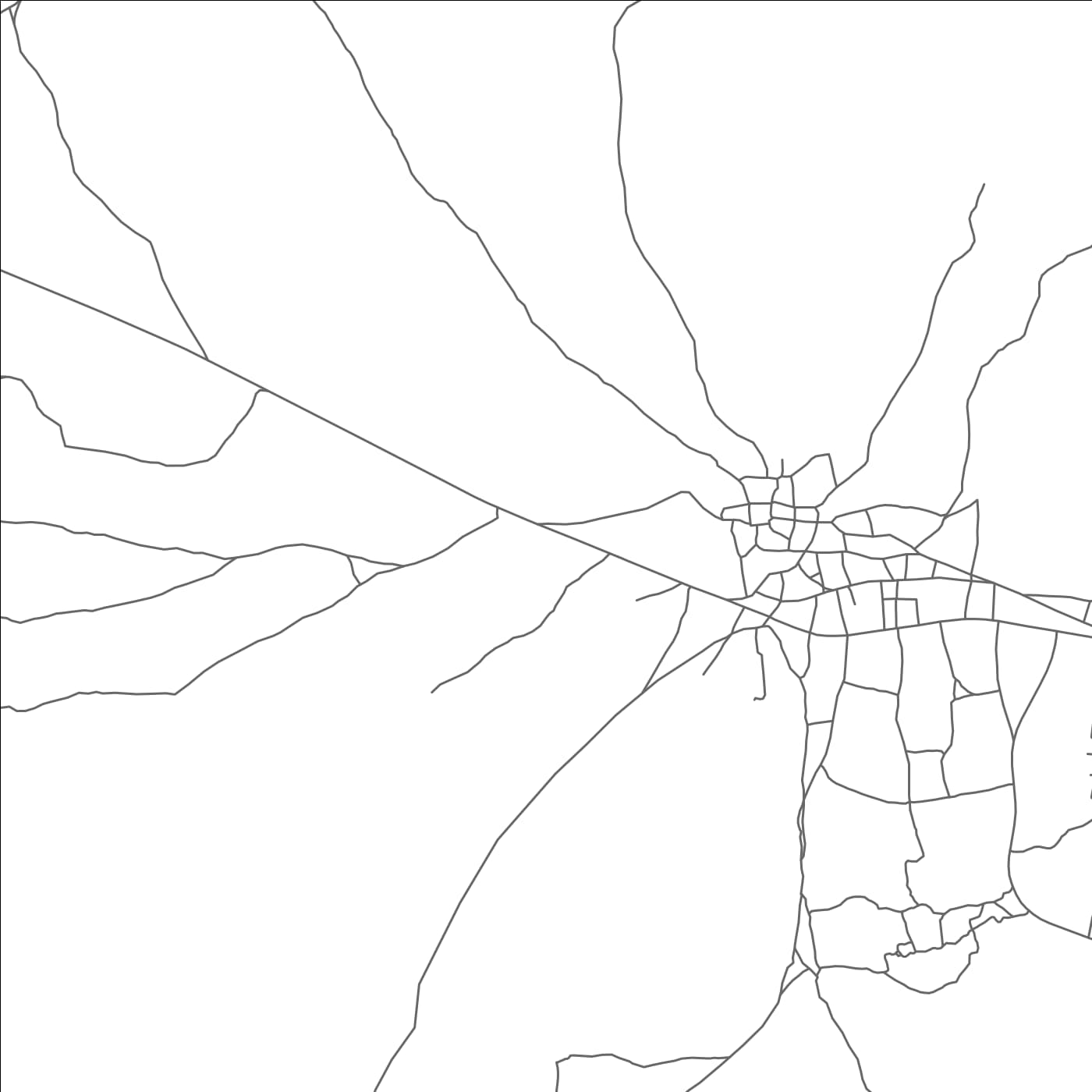 ROAD MAP OF ALOHUNGARI, THE GAMBIA BY MAPBAKES