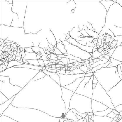 ROAD MAP OF BOQATE, LESOTHO BY MAPBAKES