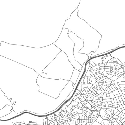 ROAD MAP OF BOTSABELO, LESOTHO BY MAPBAKES