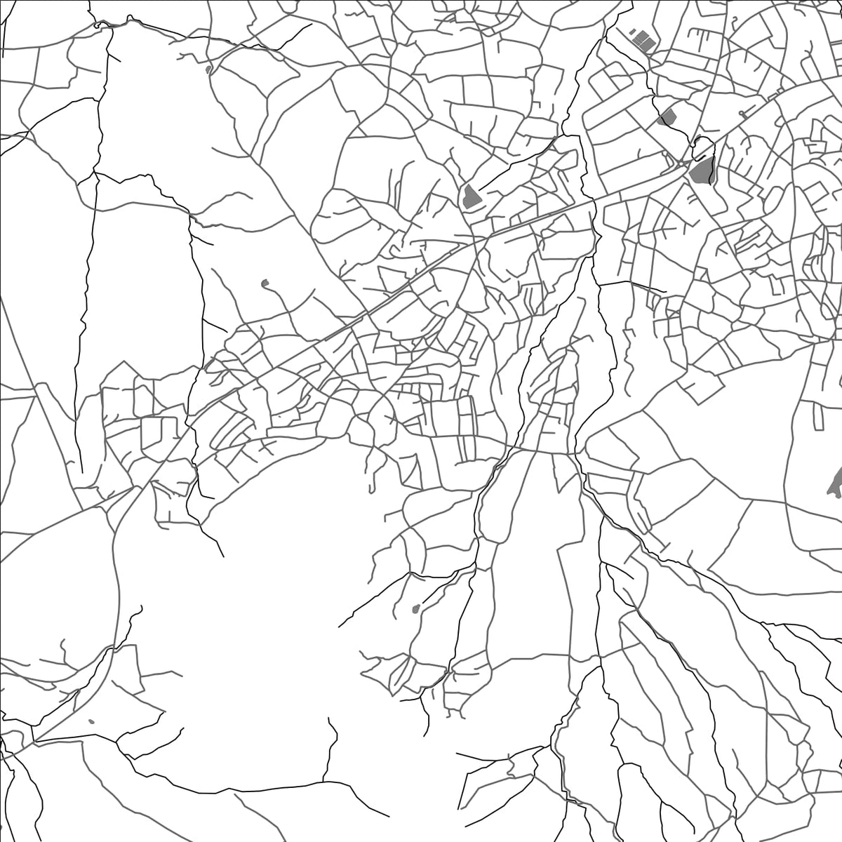 ROAD MAP OF BUTHA-BUTHE, LESOTHO BY MAPBAKES