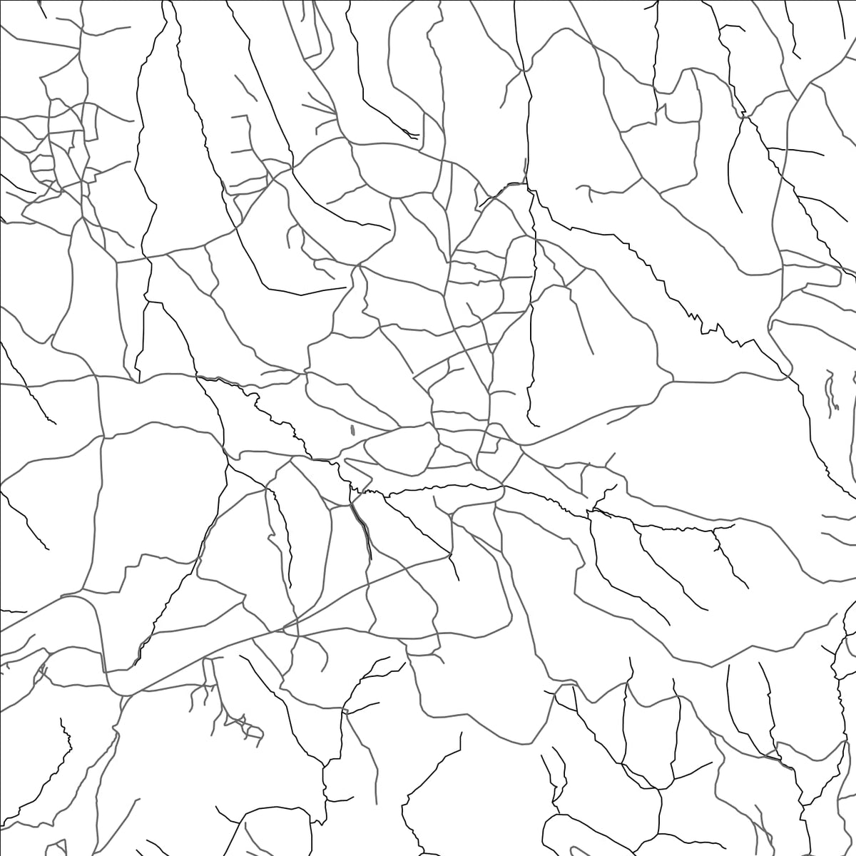 ROAD MAP OF HLAKAMETSAS, LESOTHO BY MAPBAKES