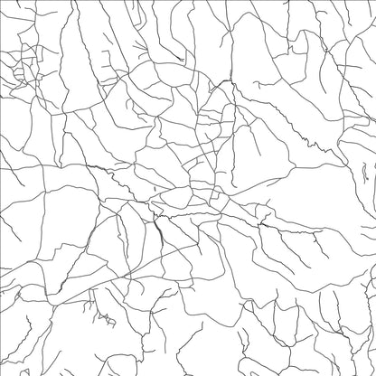 ROAD MAP OF HLAKAMETSAS, LESOTHO BY MAPBAKES