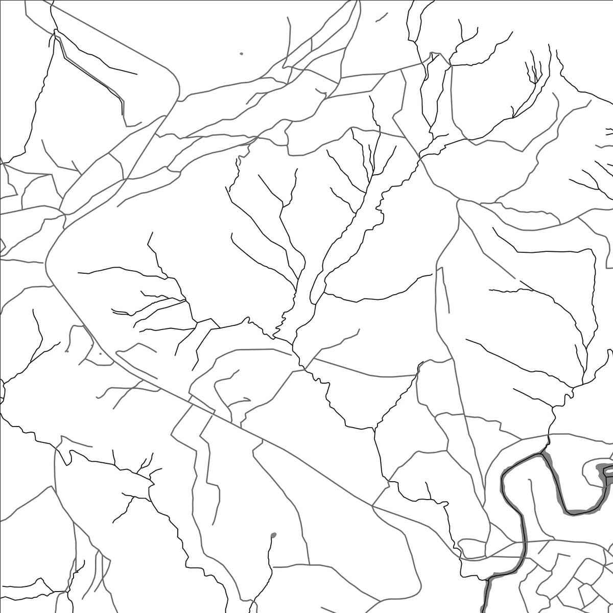 ROAD MAP OF KHABOS, LESOTHO BY MAPBAKES