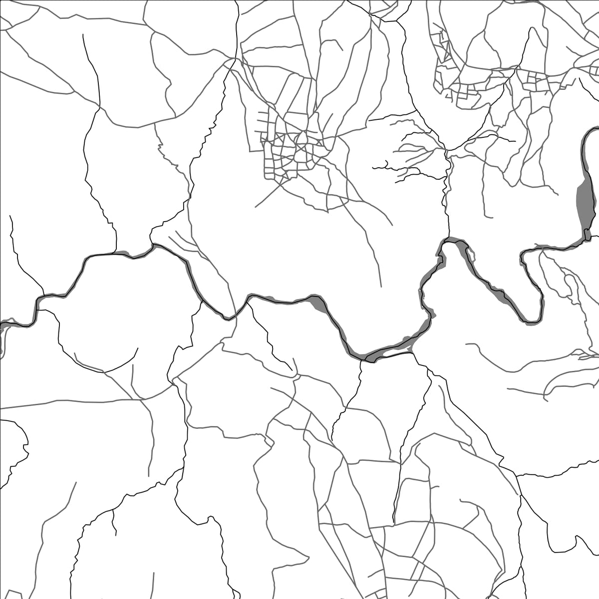 ROAD MAP OF KHAMOLANE, LESOTHO BY MAPBAKES