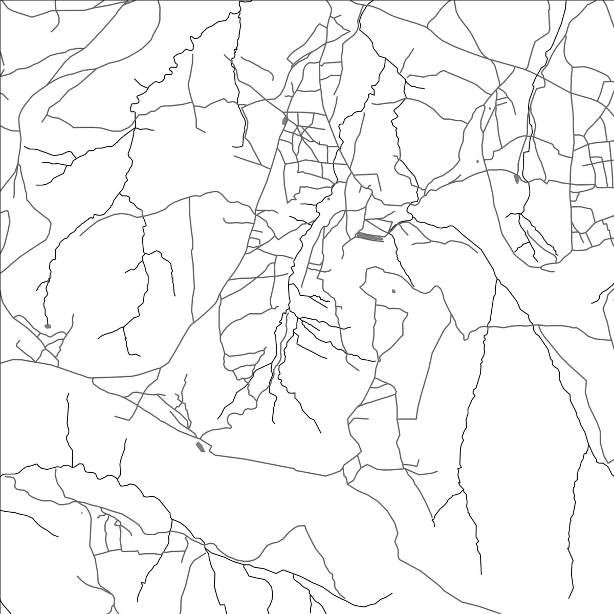 ROAD MAP OF KOENENG, LESOTHO BY MAPBAKES