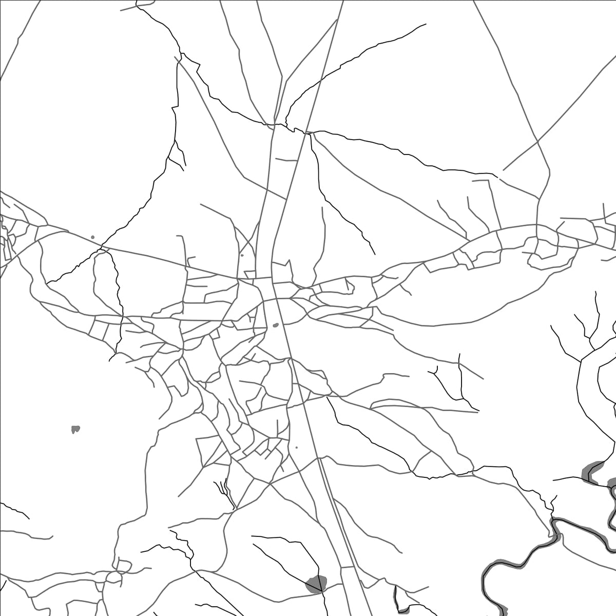 ROAD MAP OF KOLONYAMA, LESOTHO BY MAPBAKES