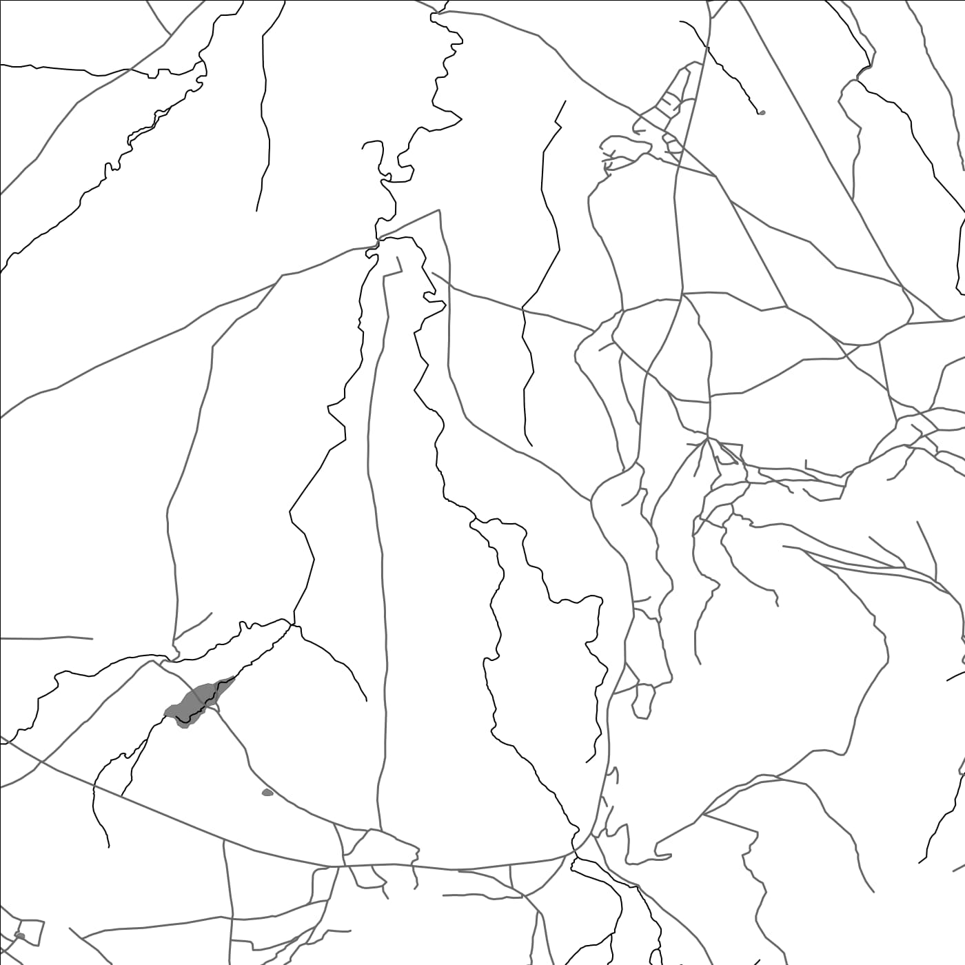 ROAD MAP OF KORO-KORO, LESOTHO BY MAPBAKES