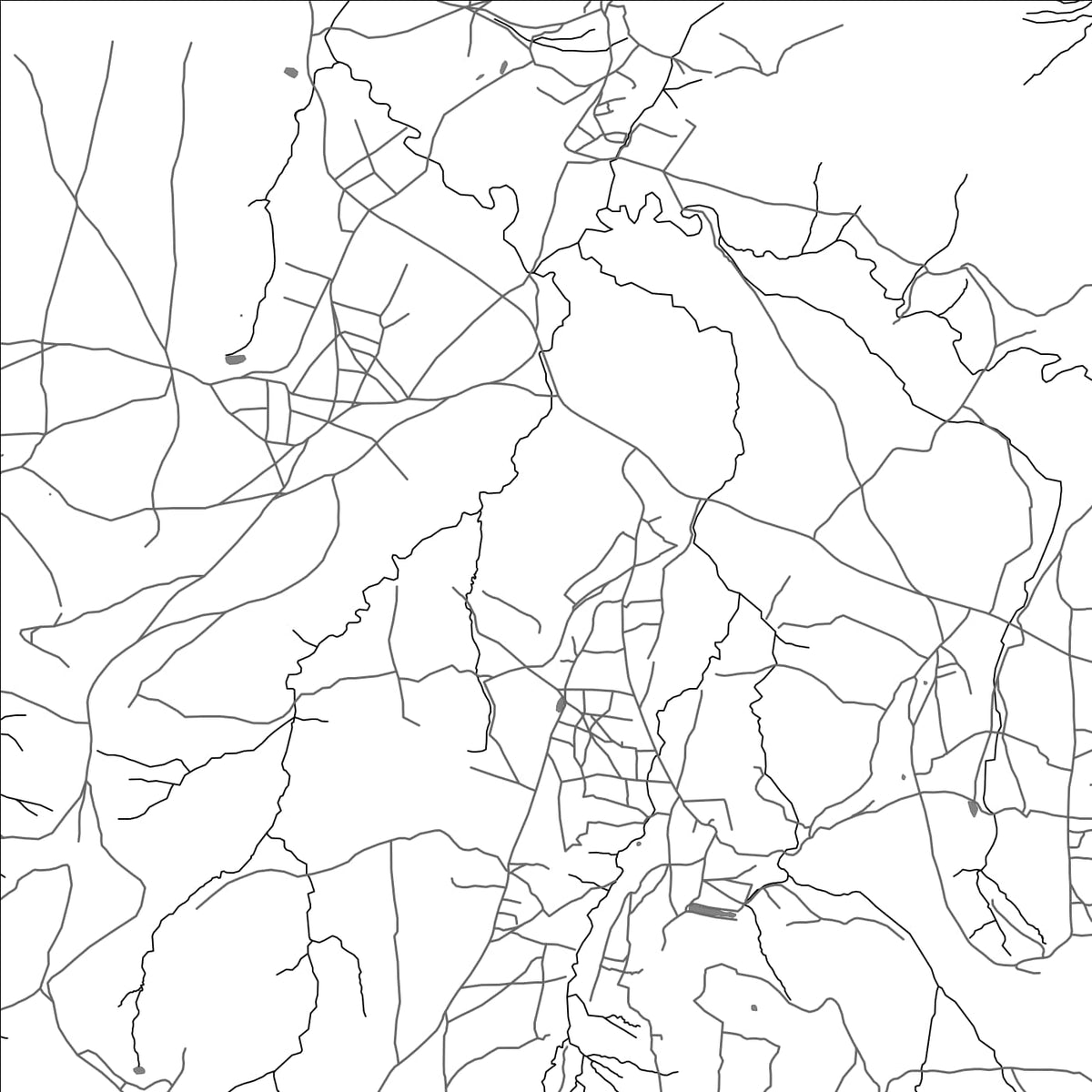 ROAD MAP OF KUENENG, LESOTHO BY MAPBAKES