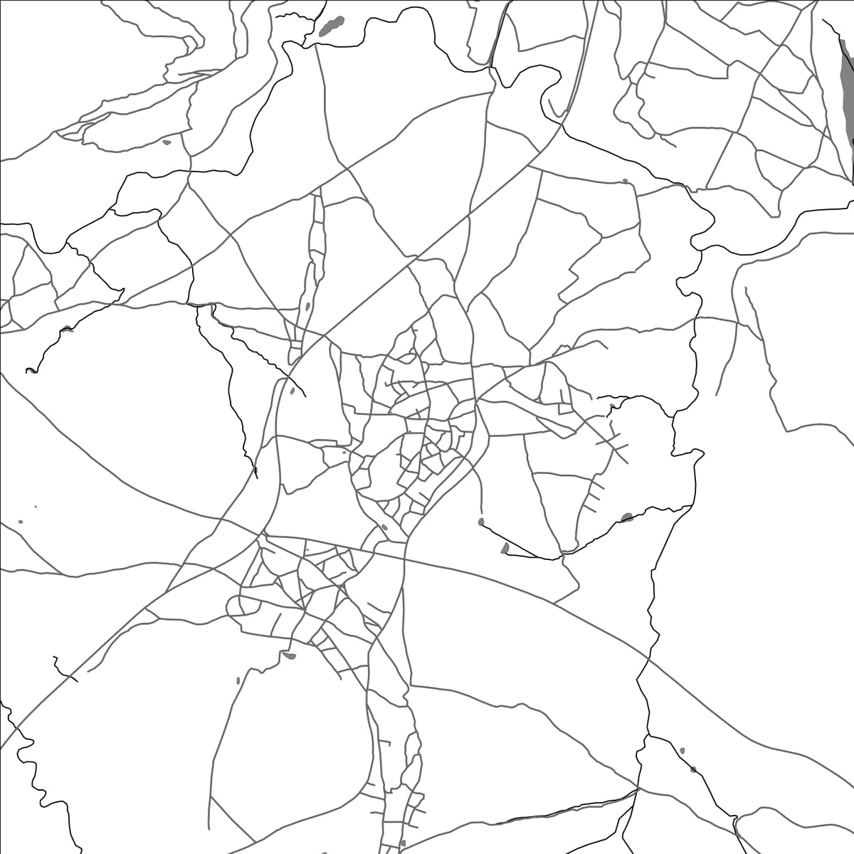 ROAD MAP OF LEUTSOA, LESOTHO BY MAPBAKES