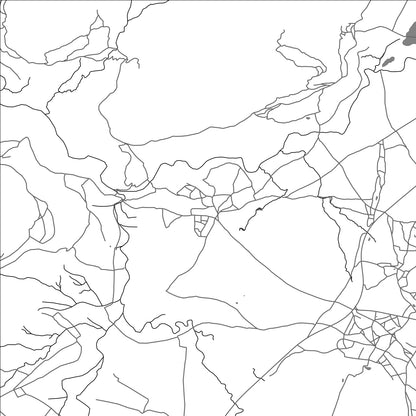 ROAD MAP OF LOWER QEME, LESOTHO BY MAPBAKES