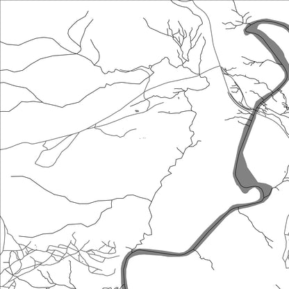 ROAD MAP OF MAGHALLEEN, LESOTHO BY MAPBAKES