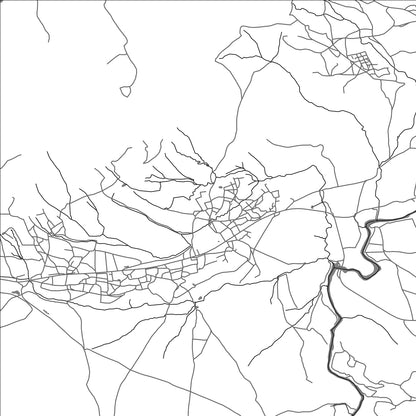 ROAD MAP OF MAKHOATHI, LESOTHO BY MAPBAKES