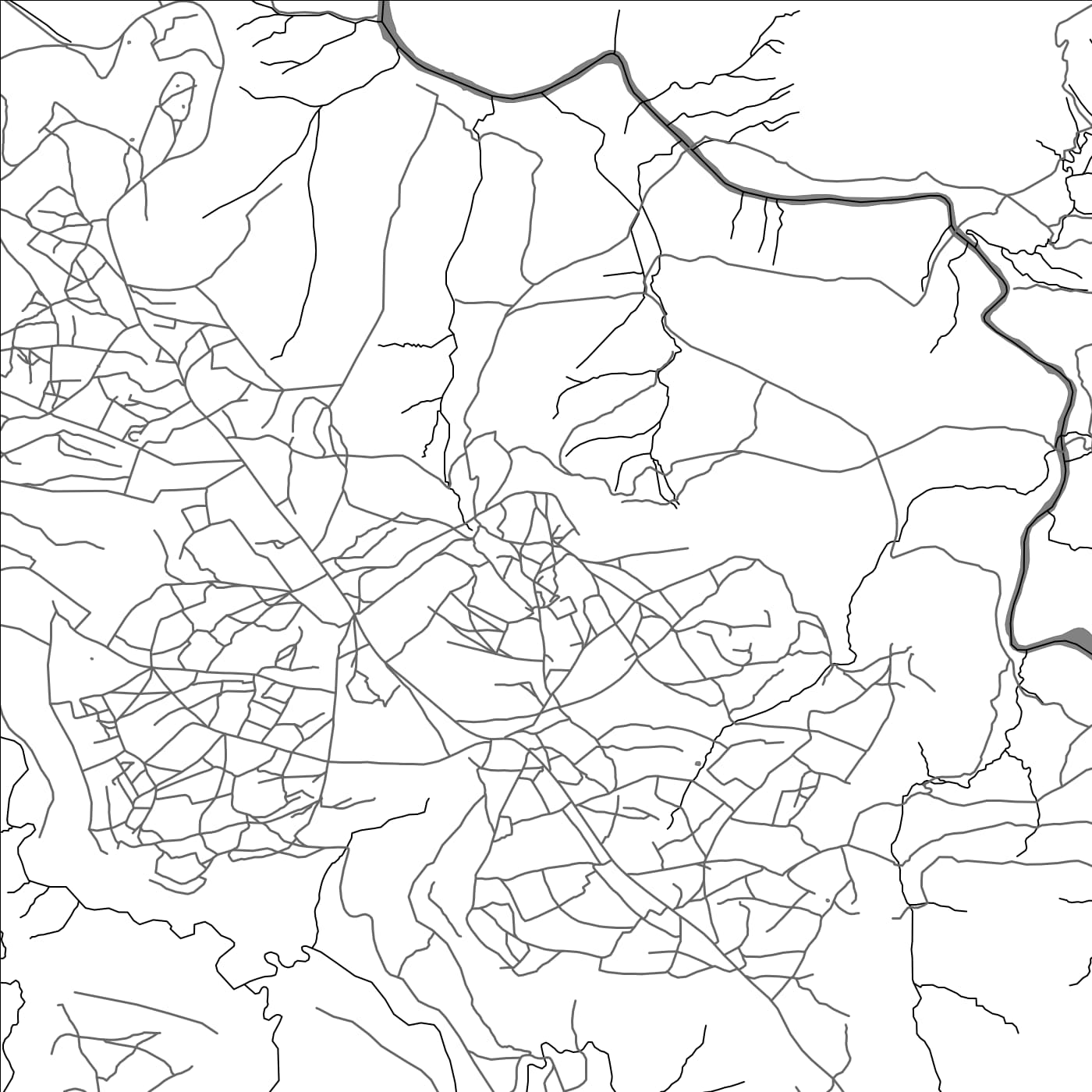 ROAD MAP OF MAPOTENG, LESOTHO BY MAPBAKES