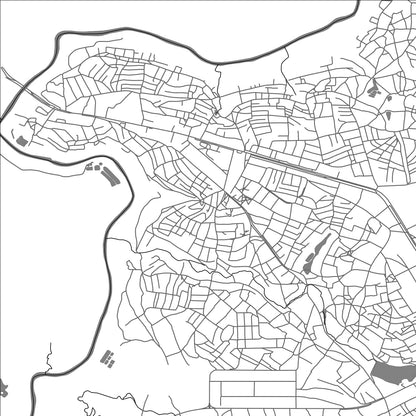 ROAD MAP OF MAPUTSOE, LESOTHO BY MAPBAKES