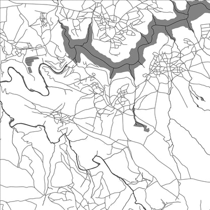 ROAD MAP OF METOLONG, LESOTHO BY MAPBAKES