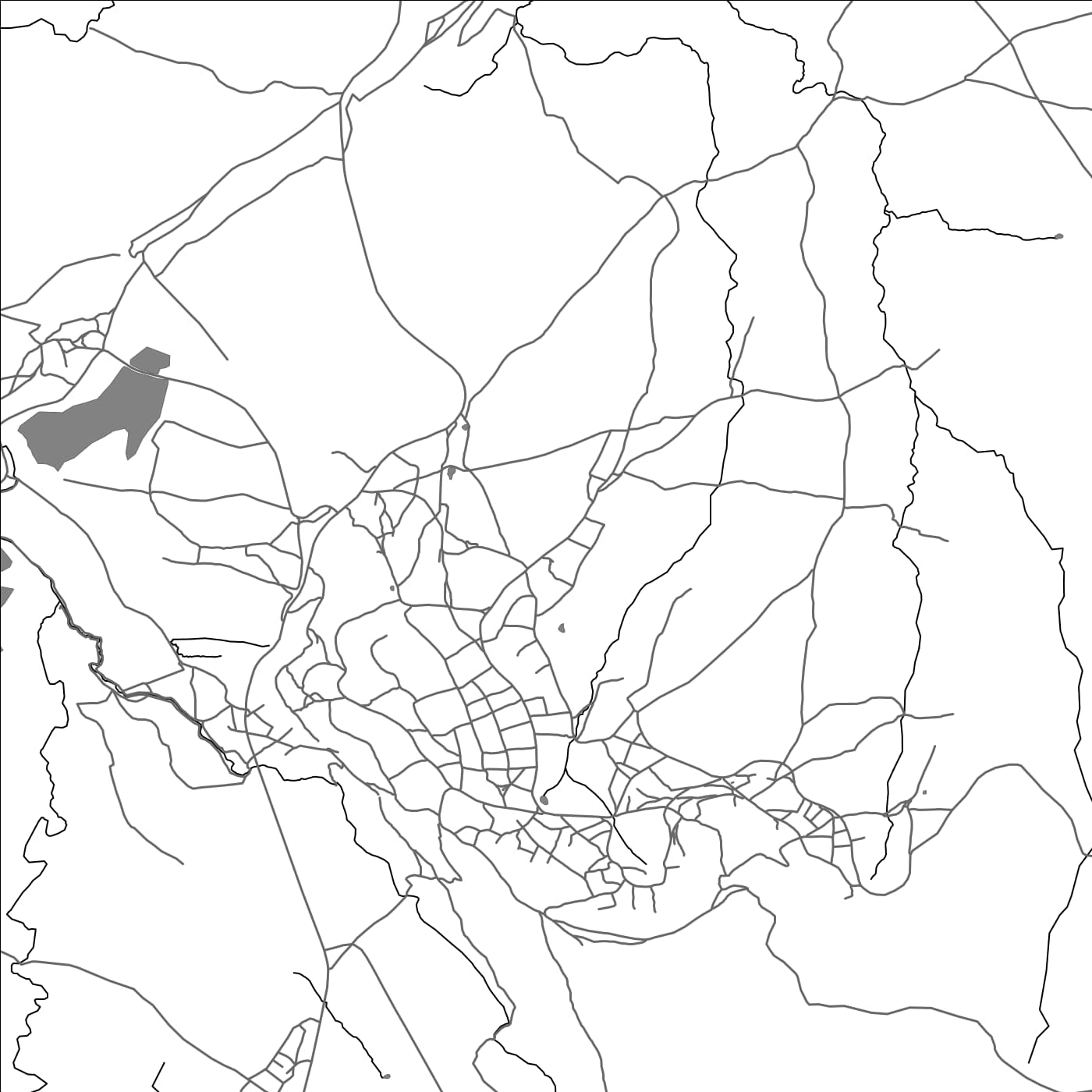 ROAD MAP OF MOKEMA, LESOTHO BY MAPBAKES