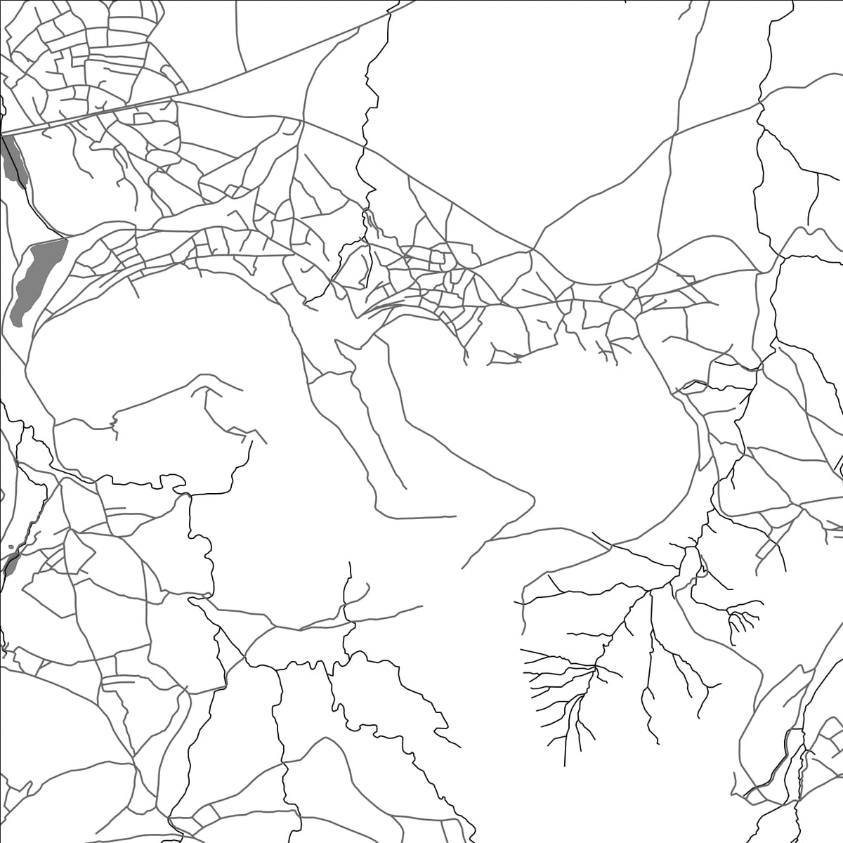 ROAD MAP OF MOLEFIS, LESOTHO BY MAPBAKES