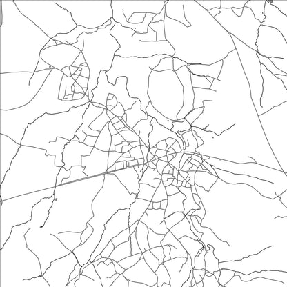 ROAD MAP OF NTSI, LESOTHO BY MAPBAKES