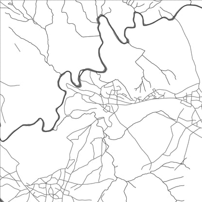 ROAD MAP OF PHOOFOLO, LESOTHO BY MAPBAKES