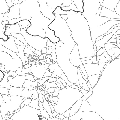 ROAD MAP OF QILOANE, LESOTHO BY MAPBAKES