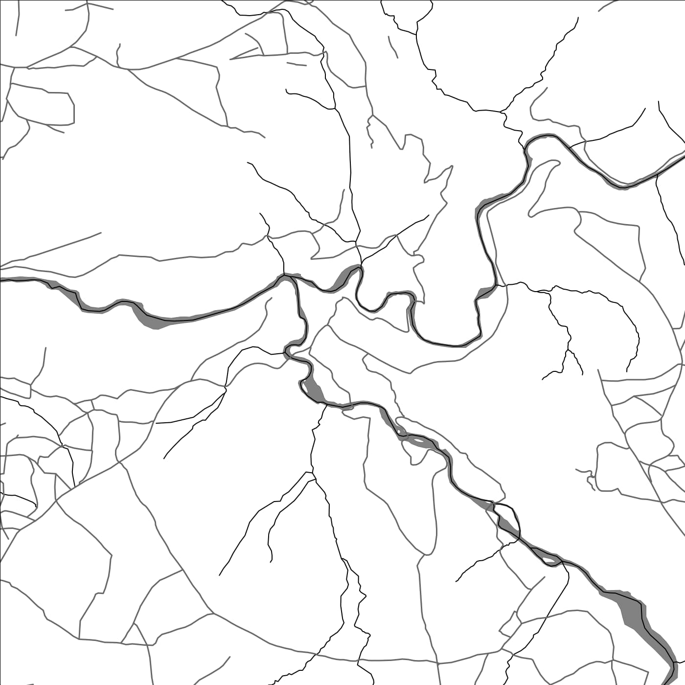 ROAD MAP OF SEETSAS, LESOTHO BY MAPBAKES