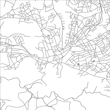 ROAD MAP OF TEYATEYANENG, LESOTHO BY MAPBAKES