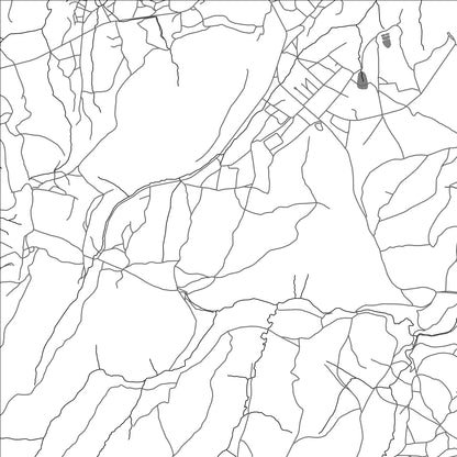 ROAD MAP OF THABA-TSEKA, LESOTHO BY MAPBAKES