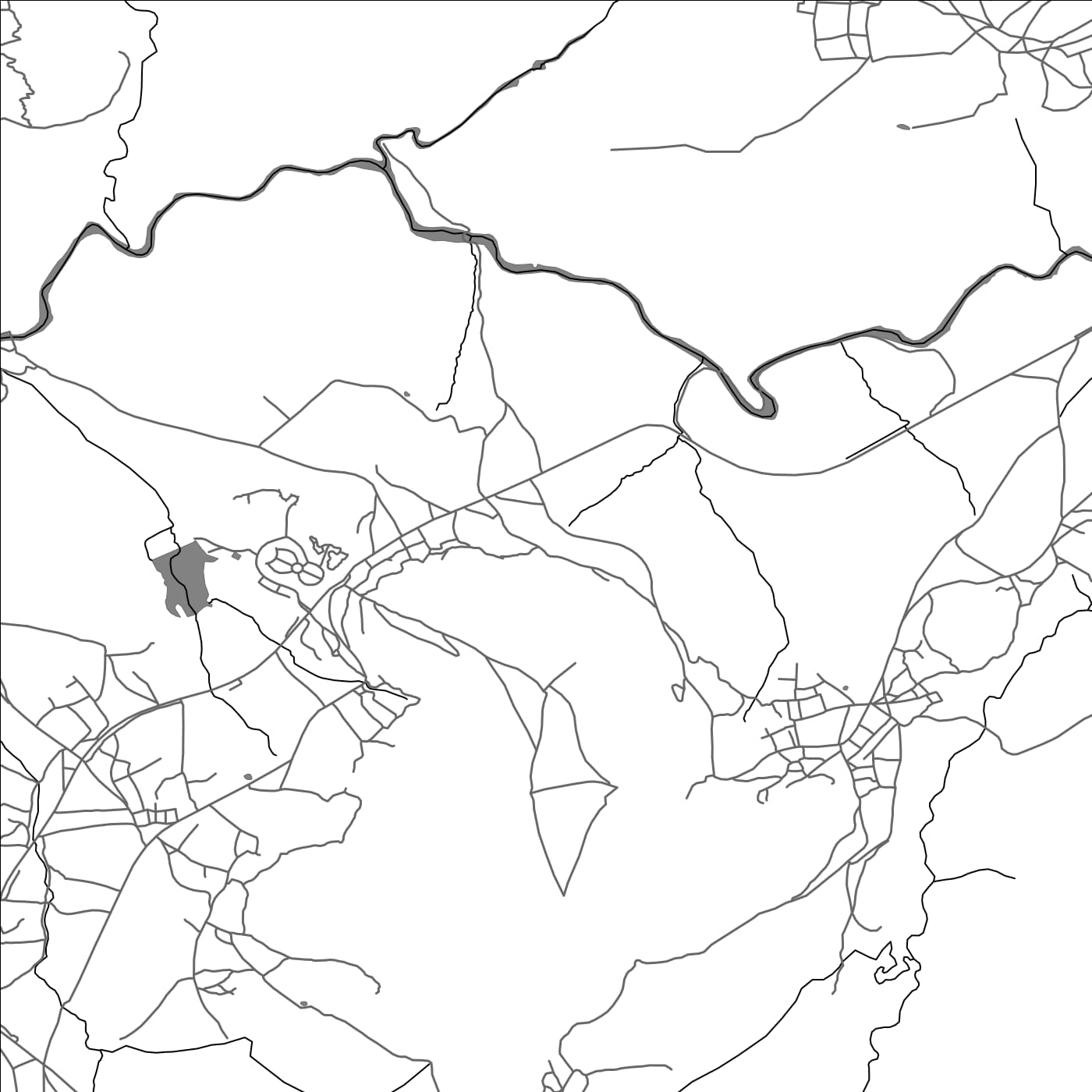 ROAD MAP OF THABA BOSIGO, LESOTHO BY MAPBAKES