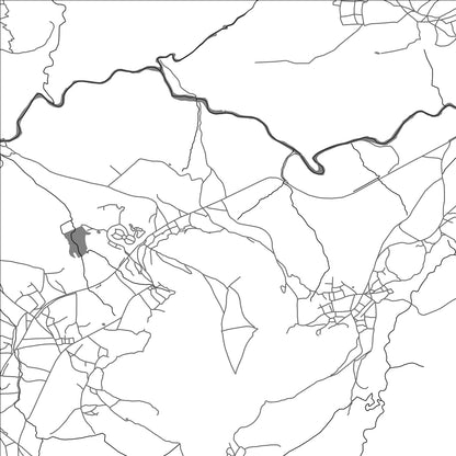 ROAD MAP OF THABA BOSIGO, LESOTHO BY MAPBAKES