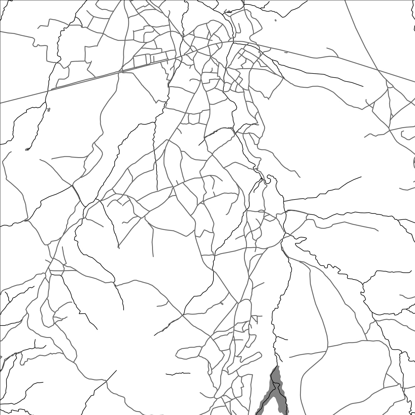 ROAD MAP OF THEKO, LESOTHO BY MAPBAKES