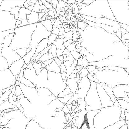 ROAD MAP OF THEKO, LESOTHO BY MAPBAKES