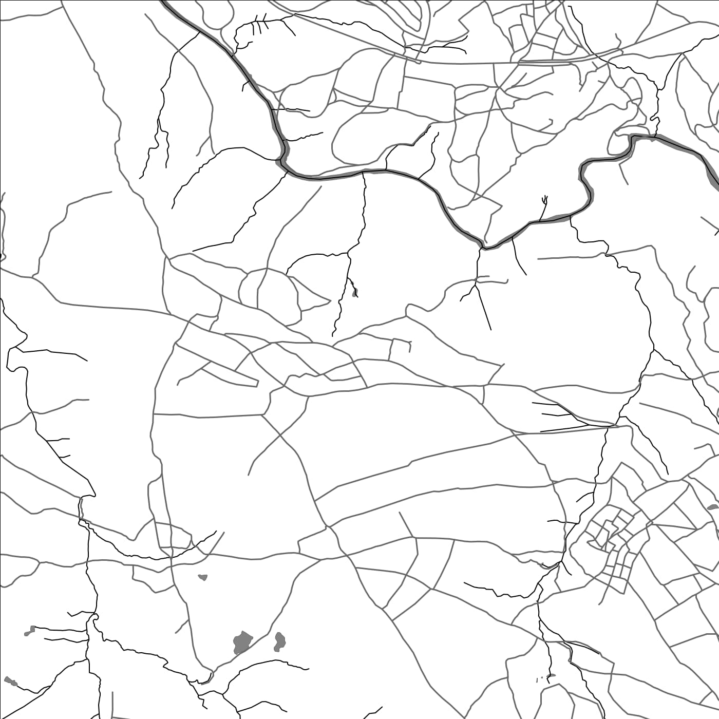 ROAD MAP OF TSEKA, LESOTHO BY MAPBAKES